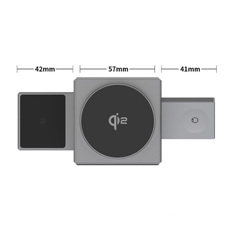 ⚡️ Exclusive Sale -55%! 📱 3-in-1 Foldable Magnetic Charging Station – Perfect for Home, Work & Travel ✨ | 15W Fast Charging, Multi-Device & Compact!📱⌚