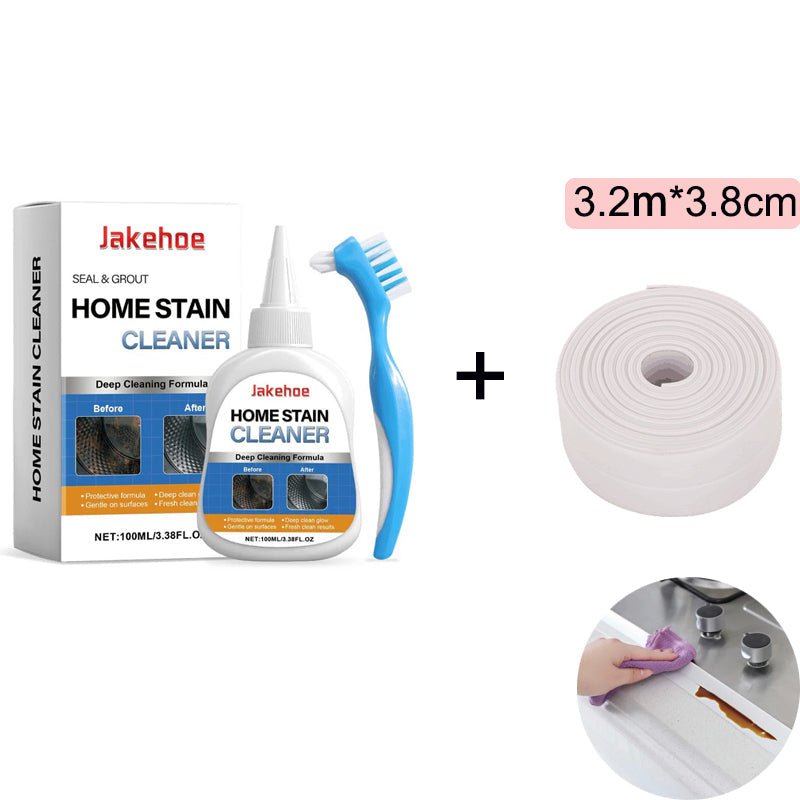 💥Mold Remover Gel with Scrub Brush – Heavy Duty Mildew Stain Cleaner for Washer Gasket, Shower Caulk, Tile Grout & Bathroom