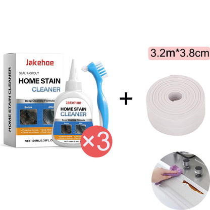 💥Mold Remover Gel with Scrub Brush – Heavy Duty Mildew Stain Cleaner for Washer Gasket, Shower Caulk, Tile Grout & Bathroom