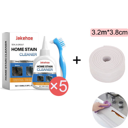 💥Mold Remover Gel with Scrub Brush – Heavy Duty Mildew Stain Cleaner for Washer Gasket, Shower Caulk, Tile Grout & Bathroom