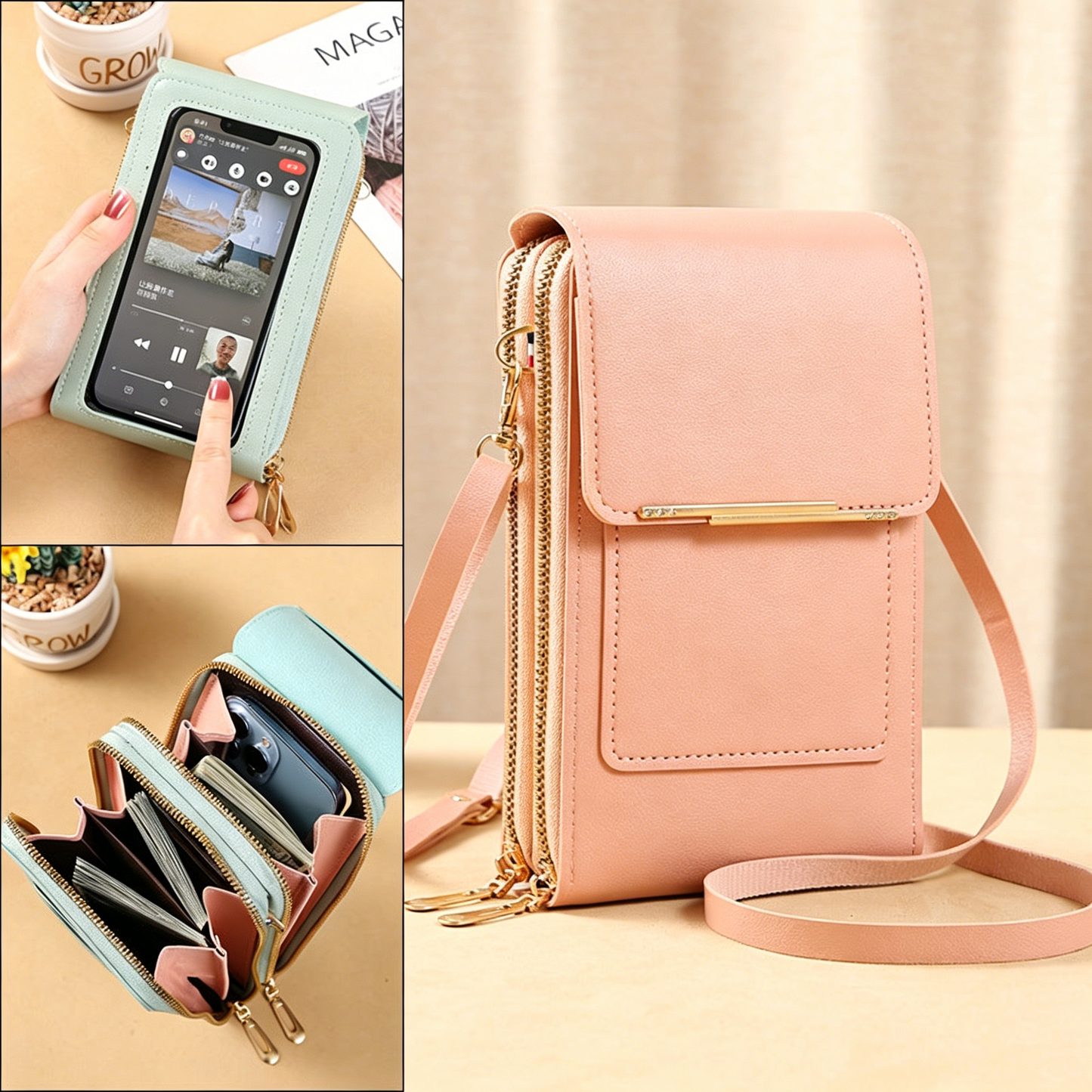 🎁Women's Touch Screen Mobile Phone Messenger bag🤩