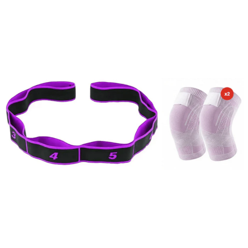 Fitness resistance band for stretching and yoga