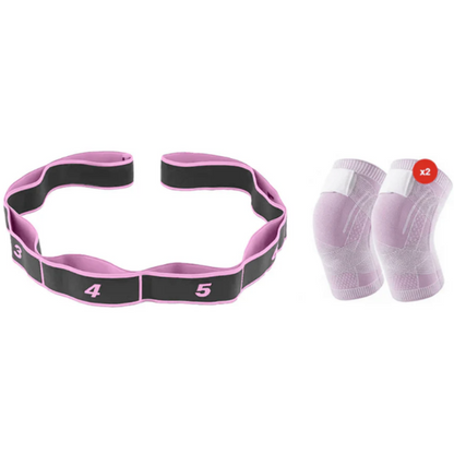 Fitness resistance band for stretching and yoga