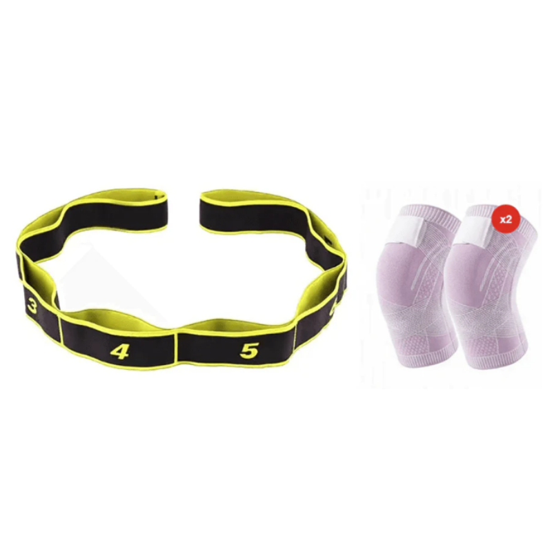 Fitness resistance band for stretching and yoga