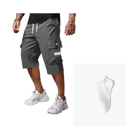 📢Men's Casual Drawstring Capri Cargo Pants