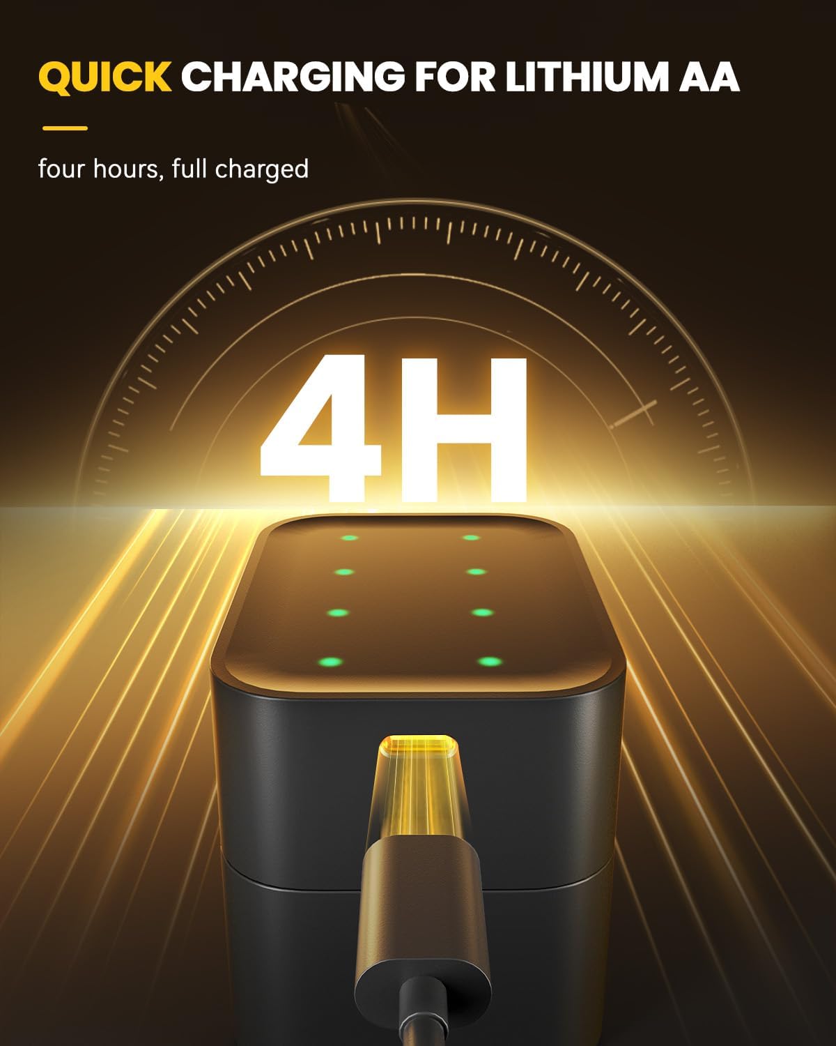 🏆Flash Sale💥🎁🔋Charging Compartment - Rechargeable Aa/Aaa Lithium Battery