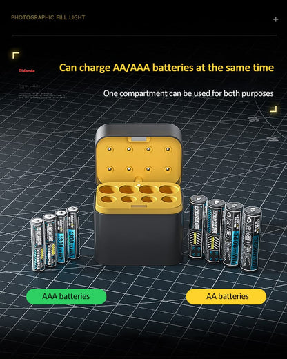 🏆Flash Sale💥🎁🔋Charging Compartment - Rechargeable Aa/Aaa Lithium Battery