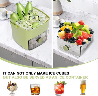 🧊Portable Ice Maker with Lid and Storage Box (50 cubes)