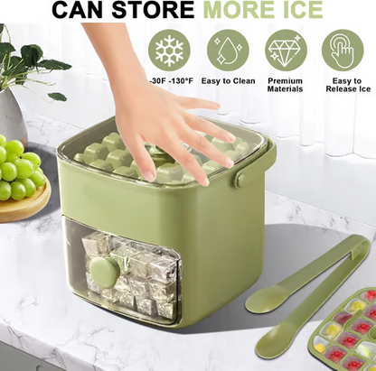 🧊Portable Ice Maker with Lid and Storage Box (50 cubes)