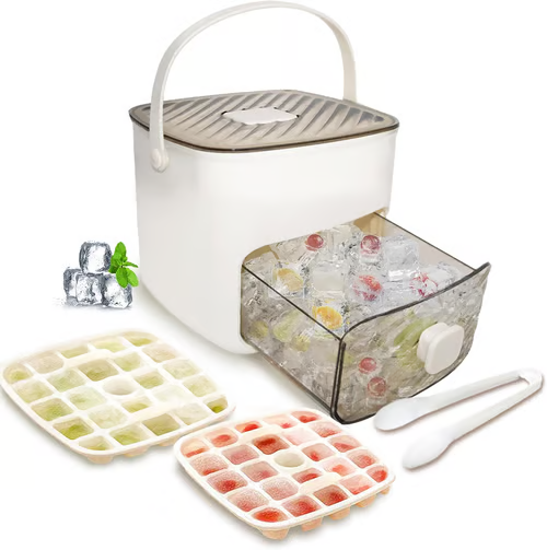 🧊Portable Ice Maker with Lid and Storage Box (50 cubes)