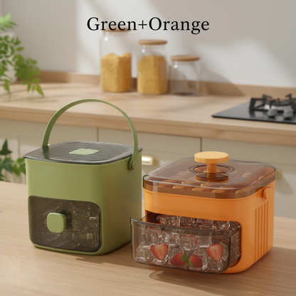 🧊Portable Ice Maker with Lid and Storage Box (50 cubes)