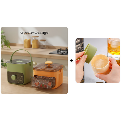 🧊Portable Ice Maker with Lid and Storage Box (50 cubes)