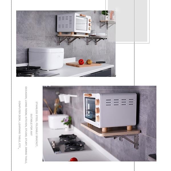 🥳2026 HOT SALE🥳🛋️📚 Fold in a Second, Declutter Instantly! Multi-use Bracket for a Tidy Kitchen/Study 🧱✨