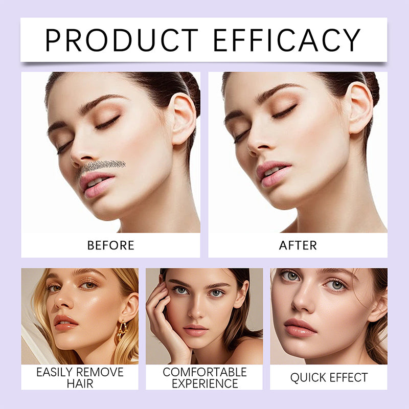 ⏰ Now only 50% off!🔥Buy 2 Get 1 Free🔥Gentle and Painless Facial Hair Removal Cream