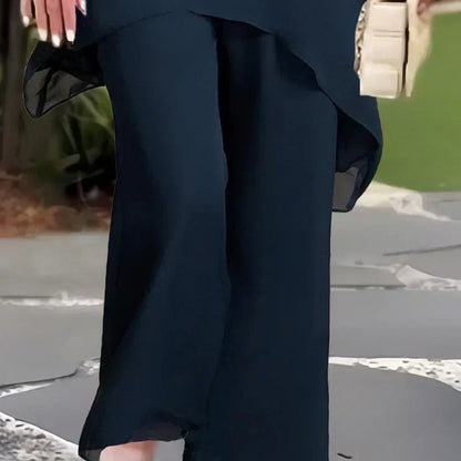 💥Charming Irregular Top & Wide Leg Pants Set