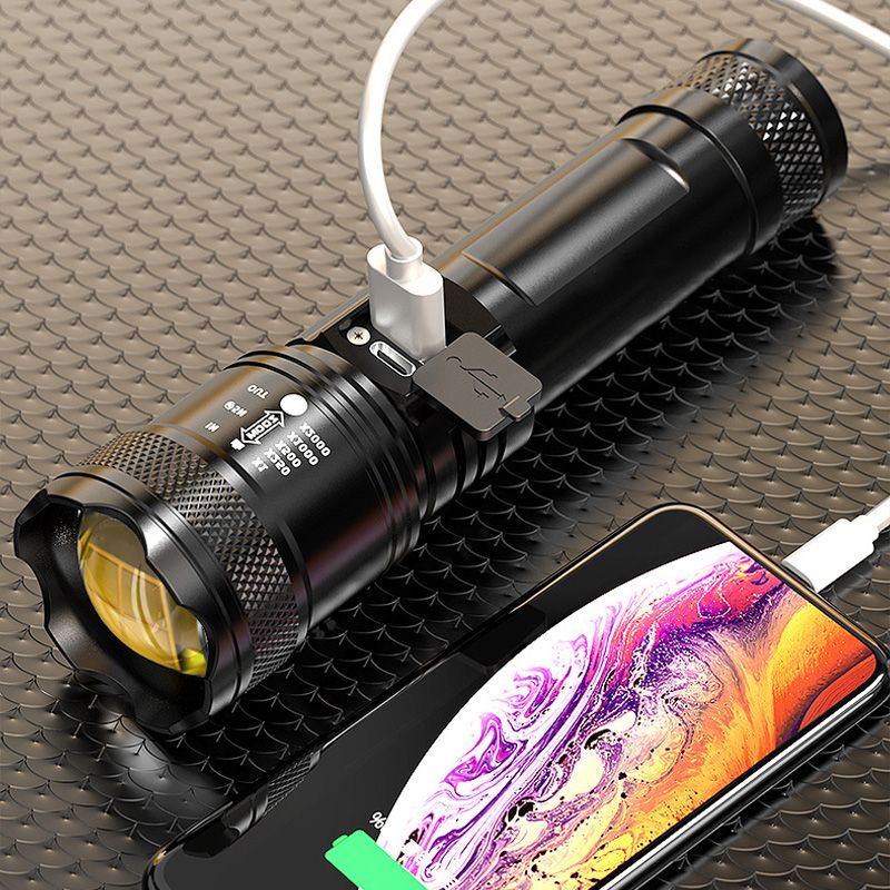 💥Super Strong Light Zoomable Flashlight