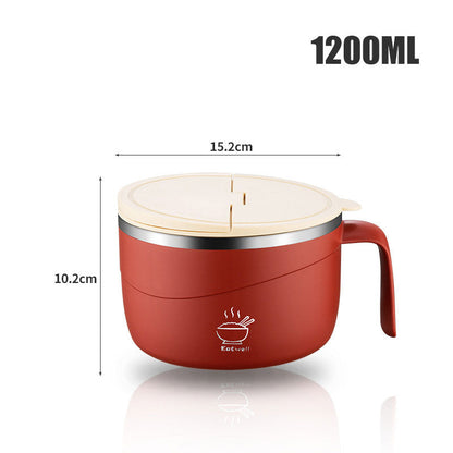 🔥304 Stainless Steel Insulated Ramen Bowl