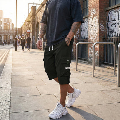 📢Men's Casual Drawstring Capri Cargo Pants