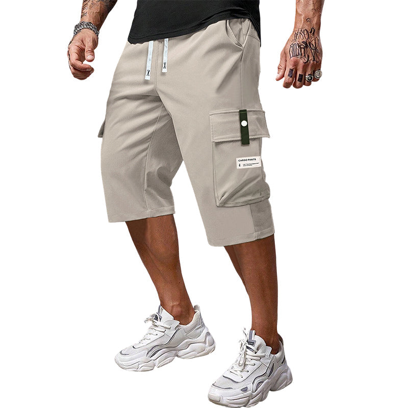 📢Men's Casual Drawstring Capri Cargo Pants