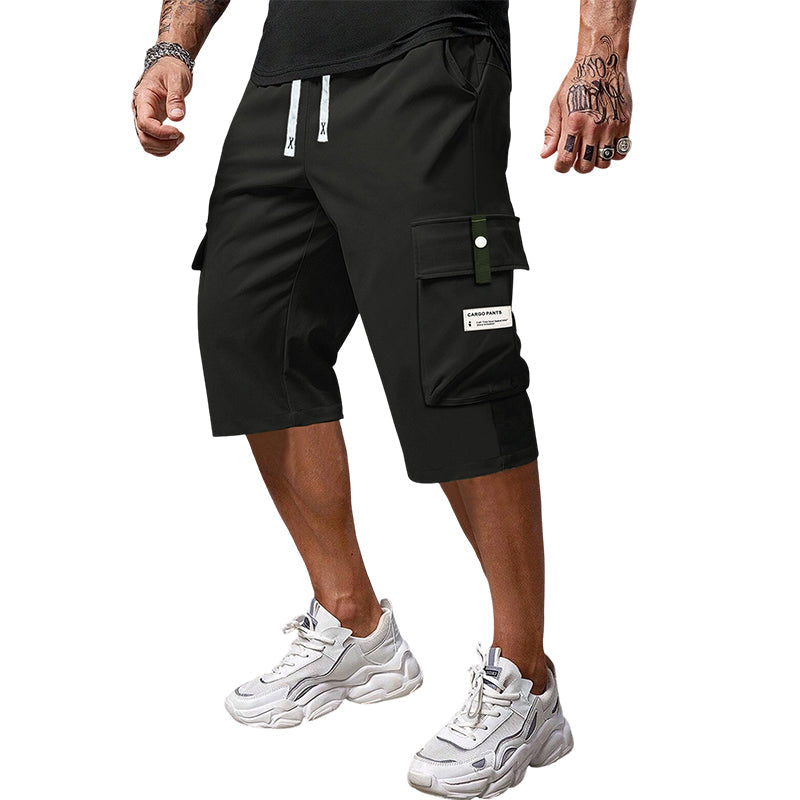 📢Men's Casual Drawstring Capri Cargo Pants