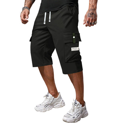 📢Men's Casual Drawstring Capri Cargo Pants