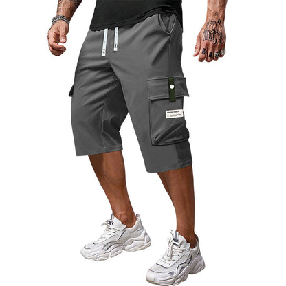 📢Men's Casual Drawstring Capri Cargo Pants