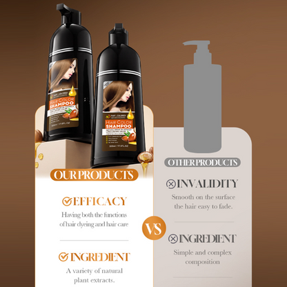 4-in-1 Gentle Hair Color Shampoo for Lasting Color